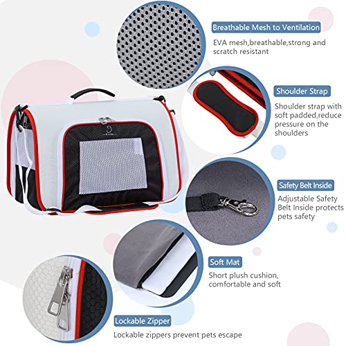 A4Pet Rabbit Carrier Bunny Carriers,Airline Approved Lightweight SoftSided Portable Small