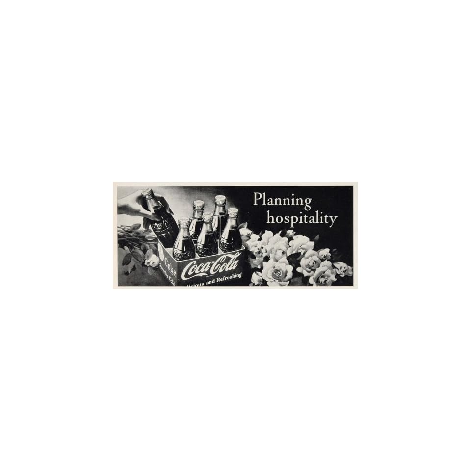 1950 Billboard Coca Cola 6 Pack Bottles Haddon Sundblom Original