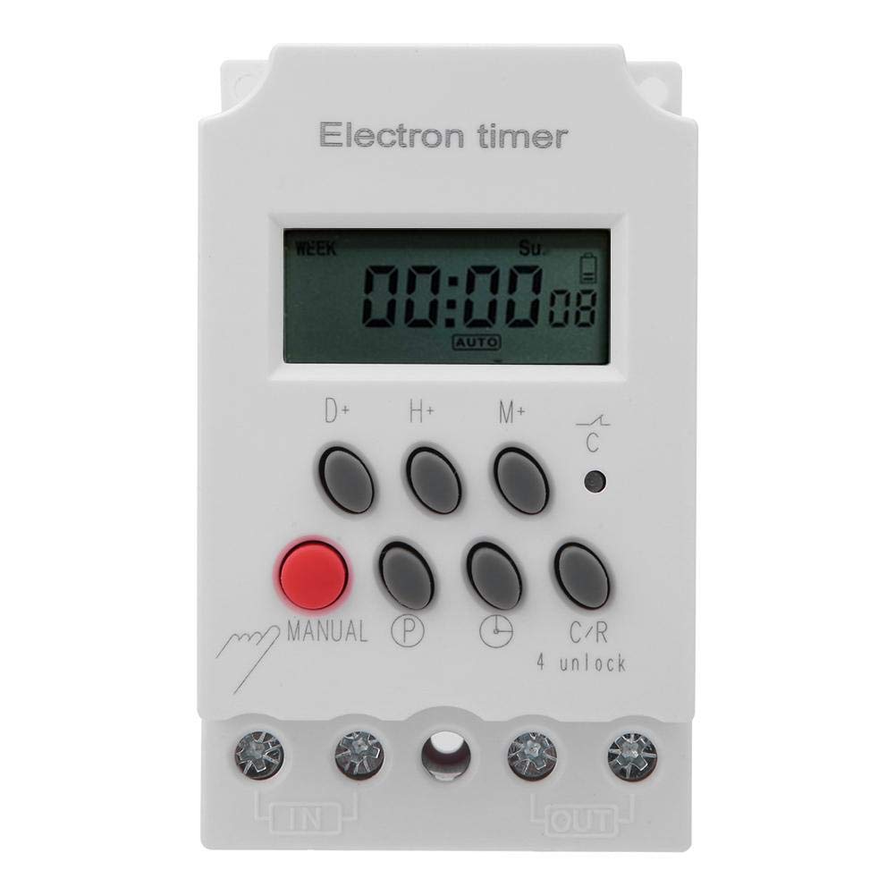 220VAC 30A Timer Switch, KG316T-III Electronic Timer Switch, Microcomputer Intelligent Large Current, 88 x 54 x 42mm