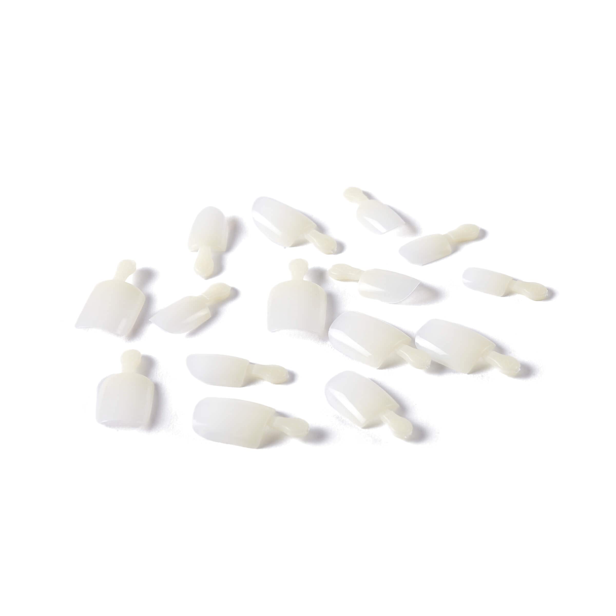 KISS Salon Acrylic Natural Press On Nails, Nail glue included, 'Rare', Nude, Short Size, Squoval Shape, Includes 28 Nails, 2g Glue, 1 Manicure Stick, 1 Mini File - Image 4