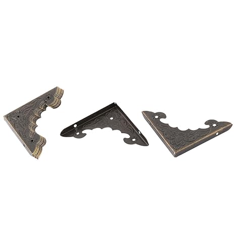 Uxcell Metal Household Cabinet Gift Box Package Corner Edge