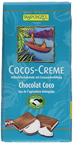 Rapunzel Cocos Creme Zartbitter Schokolade gefüllt HIH Bio, 100 g