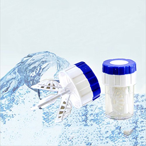 OrliverHL Manual Contact Lens Washer Cleaner Cleaning Lens Case Glasses Accessories Cleaning Contact Lens Case Container