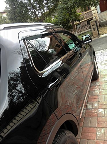 Vesul Updated Side Window Visor Vent Rain Guard Wind Deflectors Shield Sun Shade Smoke Gray Compatible with Ford Explorer 2012 2013 2014 2015 2016 2017 2018 2019