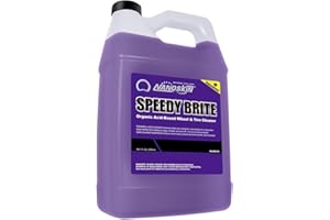 Nanoskin SPEEDY BRITE Pro Grade Wheel & Tire Acid Cleaner, 1 gallon - Chrome & Coated Wheel Safe, Cleaning with Organic Acid | Removes Brake Dust & Road Grime for Auto Detailing, Body Shop Safe