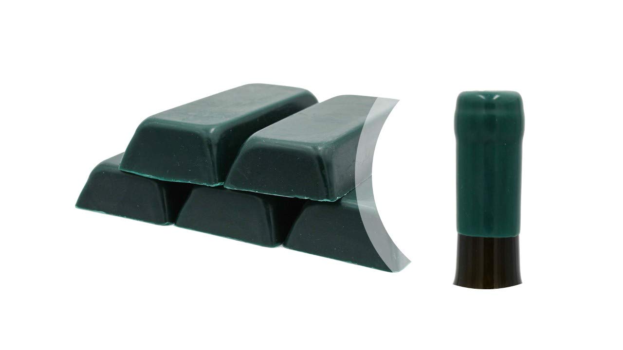 Generico Green Shellac 500 g or Soft Sealing Wax for Sealing Bottles of Wine, Beer, Grappa, Liquor (Green-01)