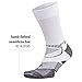Balega Enduro V-Tech Crew Socks For Men and Women (1 Pair) (2017 Model), Black/Grey Heather, Large