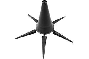 KUWAN Clarinet and Trumpet Portable display Stand portable with 5 Leg Folding Base Fits Stable Secure Base Professional Grade Black