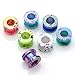 PiercingJ 14pcs Mixed Colors Punk Acrylic Screw Tunnel Stretcher Ear Stretching Kit 12g 8g 6g 4g 2g 0g 00g 1/2