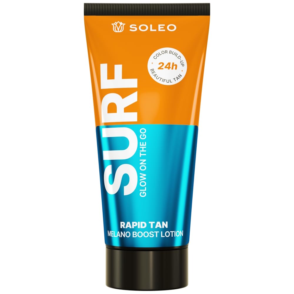 Soleo Surf Silky Accelerator for Very Light Sensitive Skin, Bronzer Free, Fragrance: Ocean Fresh, 150ml
