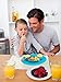 Qshare Toddler Plates, One-Piece Baby Plate for Babies Toddlers and Kids, Portable BPA-Free FDA Approved Strong Suction Plates for Toddlers, Dishwasher and Microwave Safe Silicone Placemat 11x8x1''