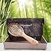 Hair Brush With Natural Bamboo, Best Gentle Detangling Brush for All Hair Types for Men and Women by Marbeian