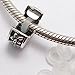 RUBYCA 40pcs Mix Lot of Silver Color Clip Lock Stopper Clasp Beads DIY fit European Charm Bracelet