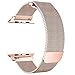 OROBAY Compatible with iWatch Band 38mm 40mm, Stainless Steel Milanese Loop with Magnetic Closure Replacement Band Compatible with Apple Watch Series 4 Series 3 Series 2 Series 1, Champagne Gold