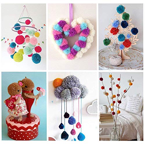 6 Pompom+Different+Knitting+Crochet+Scissors