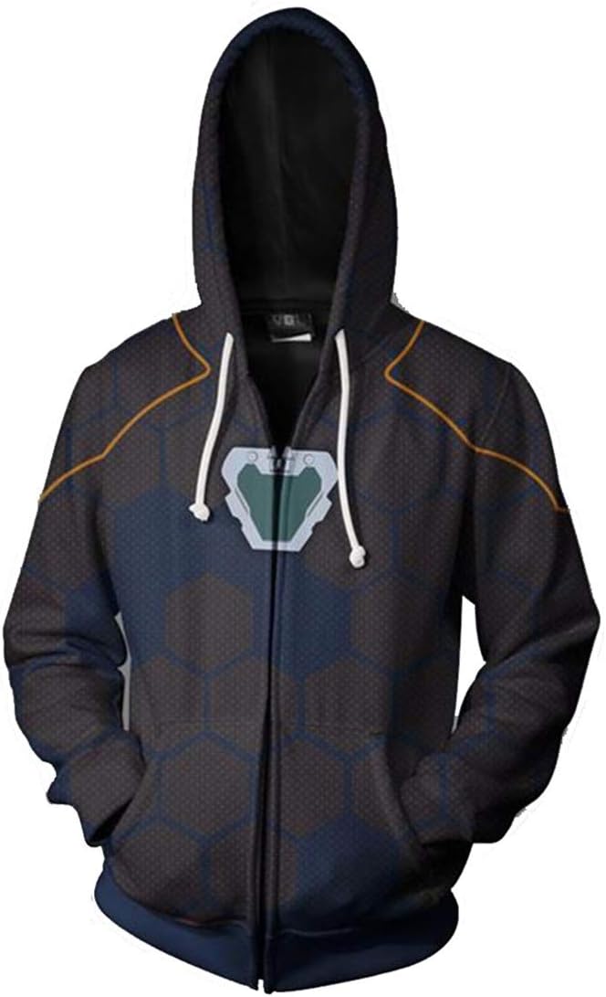 WKDFOREVER 3D Captain Fashion Cosplay Hoodie Jacket Costume