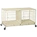 ProSelect Steel Modular Pet Cage with Plastic Tray, Ivory