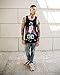 INTO THE AM Astroblaster Graphic Tank Tops for Men - Premium Summer Sleeveless Beach Fashion Men's Tank Tops (Black, Medium)