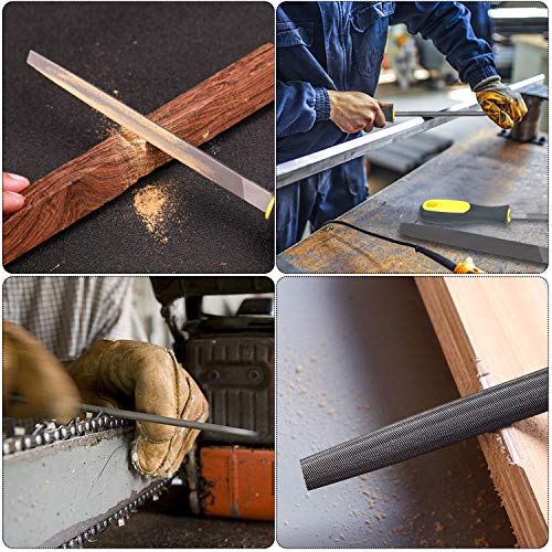 File Set 18 PCS,Wooden Hand Tool Set for Woodwork Files DIY T12 Drop Forged Alloy Steel File Tool with Carrying Case - Thumbnail 5