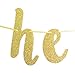 He Asked She Said Yes Gold Glitter Banner - Wedding, Engagement, Bridal Shower Party Decorations