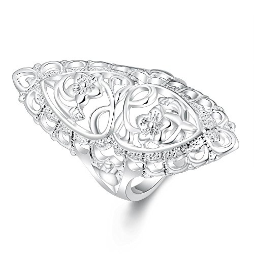 Classical creative luxury hollow carved ring