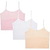 DOCOLL Training Bras for Teens Tween Cotton Bras Kids Crop Tank Tops for 7-12 Years