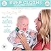 2 Soft & Organic Muslin Burpy Burp Clothes & 3 Washcloths- Because Your Little One Deserves To Be Dry And Happy