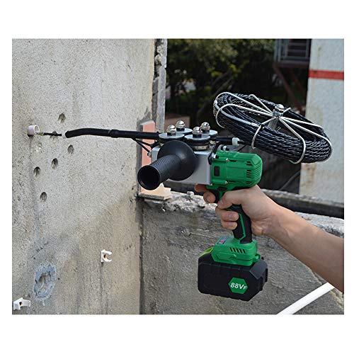 YJINGRUI Electrician Wire Puller Through Wall Electrical Wire Threader Threading Machine Automatic Stringing Wire Machine with 15m Lead Wire