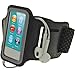 iGadgitz U2043 Reflective Anti-Slip Neoprene Sports Gym Jogging Armband Compatible with Apple iPod Nano 7th Generation 16GB - Black