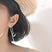 AC Fashion Korean Version Chic Ear Line for Women. 925 Sterling Silver Wave Cuff Earrings Wrap Tassel Earrings for Women Threader Earrings Perfect Valentine's Day (Silver)