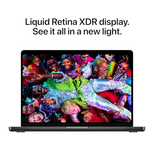 Apple 2025 MacBook Pro Laptop with M5 chip with 10‑core CPU and 10‑core GPU: Built for Apple Intelligence, 14.2-inch Liquid Retina XDR Display, 16GB Unified Memory, 512GB SSD Storage; Space Black