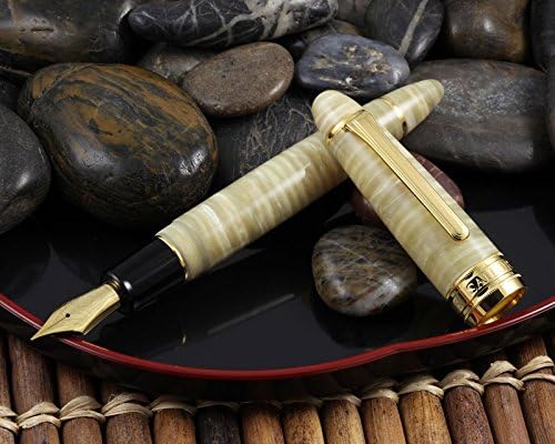 Classic Pens LB5 King Profit Tairiku Marble White Limited Edition Fountain Pen Nagahara Cross Point Nib