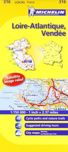 Michelin Map France: Loire-Atlantique, Vende 316 (Maps/Local (Michelin)) (English and French Edition)