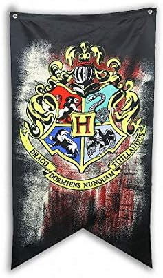 TianLinPT Harry Potter Gryffindor/Slytherin/Hufflepuff/Ravenclaw/Hogwarts Wall Banners Flag House Decoration for Bar, club, living room, bedroom (70*125CM)