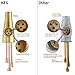 KES Brass Singel Lever High Arc Pull Down Kitchen Faucet with Retractable Pull Out Wand, Swivel Spout, Titanium Gold, L6915-4