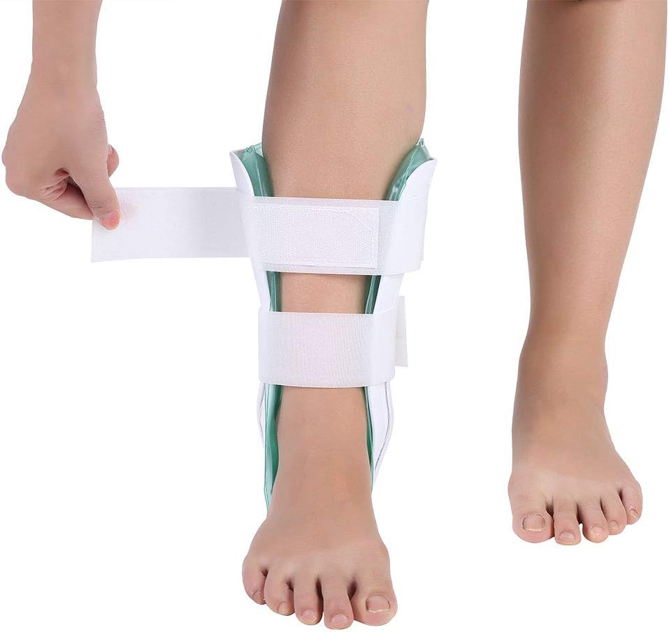 Ankle Support Foot Drop Brace – Orthosis Splint For Recovery & Stabilization – Black/Gray, Unisex (FDA Approved)
