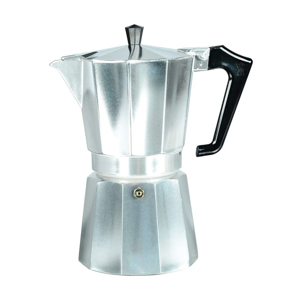 Pezzetti Italexpress 1362 Espresso Maker Glossy Aluminium for 6 Cups Silver