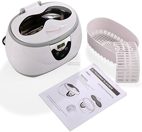 Ultrasonic Cleaner,Ultrasonic Polishing Jewelry Cleaner Machine for Cleaning Eyeglasses, Watches, Rings, Necklaces, Coins, Razors, Dentures, Combs, Tools, Parts, Instruments