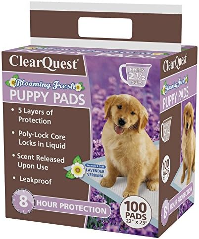 Clear Quest Blooming Fresh Lavender Verbena Scented Protective Puppy Pad