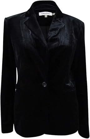 calvin klein velvet jacket womens