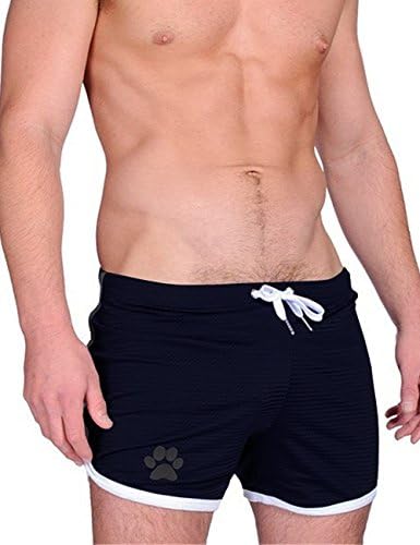 Minaso Men's Mesh Training Shorts Bodybuilding Gym Tight Lifting Shorts with Pockets