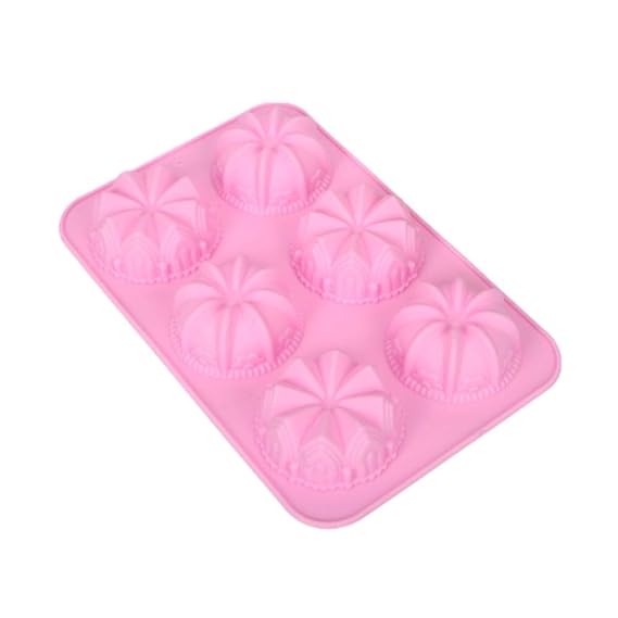 WCZ Molde de silicona para hornear, 6 agujeros, diseño de corona ...