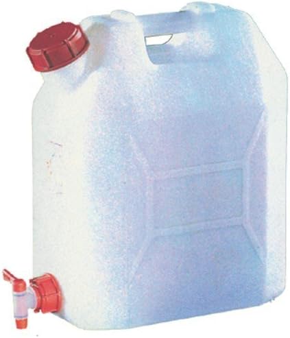 Plastime 3620 1 Jerry-can with tap, 20 L, 20 liters, White, 20 Litres