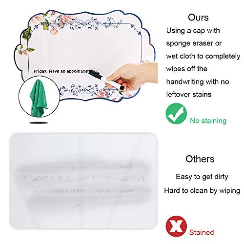 Sunnyac Dry Erase Whiteboard Sheet for Refrigerator, 16”x10