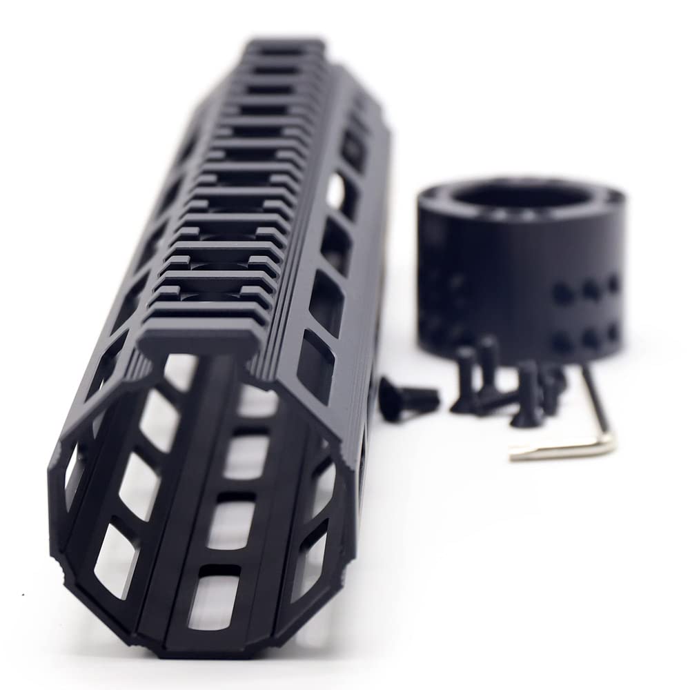 TRIROCK 10 inches M46 large diameter Free Float Mlk Handguard Rail fits .223/5.56 air soft - Black