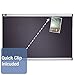 Quartet Bulletin Board, Fabric, 3' x 2', Prestige Diamond Mesh, Aluminum Frame (B443A)