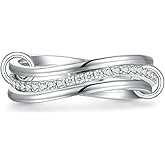 Fenthring Stackable Rings for Women Sterling Silver 925 Stacking Rings Jewelry Birthday Valentines Christmas Gifts