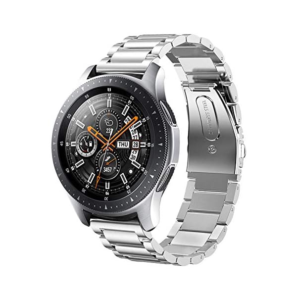 SUNDAREE Compatibile con Cinturino Galaxy Watch 46MM,22MM Argento Acciaio  Inossidabile Cinturini Ricambio Band… - Barter Italia