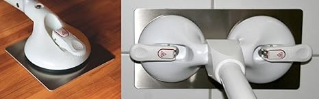 Roth Mobeli Selbstklebende Edelstahlplatten Set = 1 Paar 145mm x 145mm
