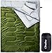 Ohuhu Double Sleeping Bag 2 Pillows, 2 Person Adult Sleeping Bags Camping, Backpacking, Hiking